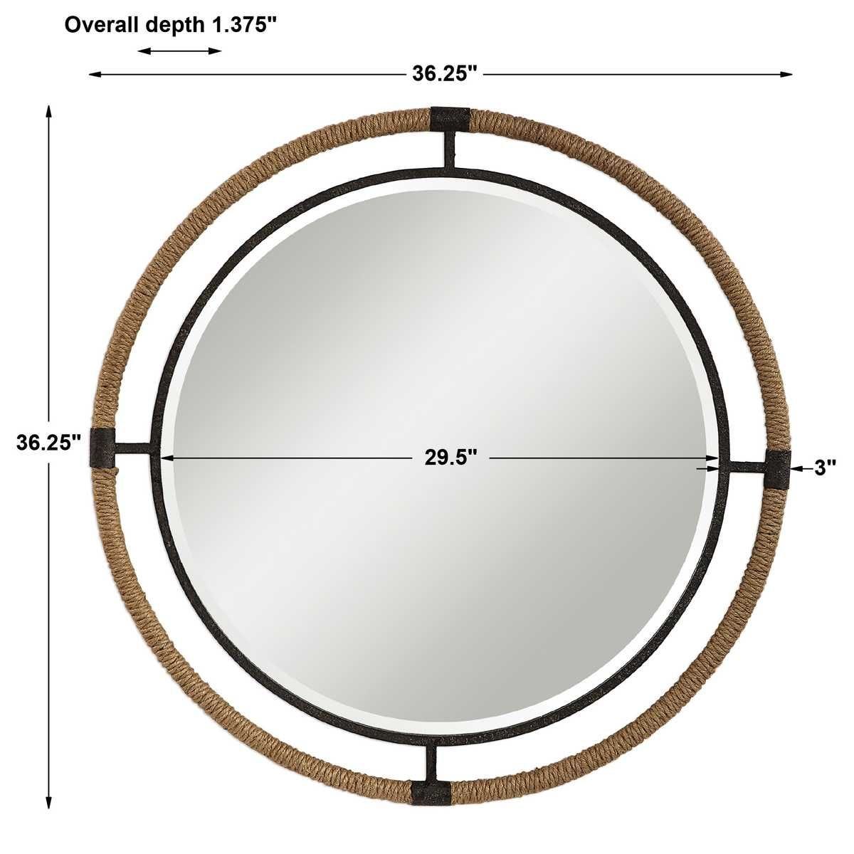 Melville Round Mirror – Mirrors by Uttermost | Sutter & Vale