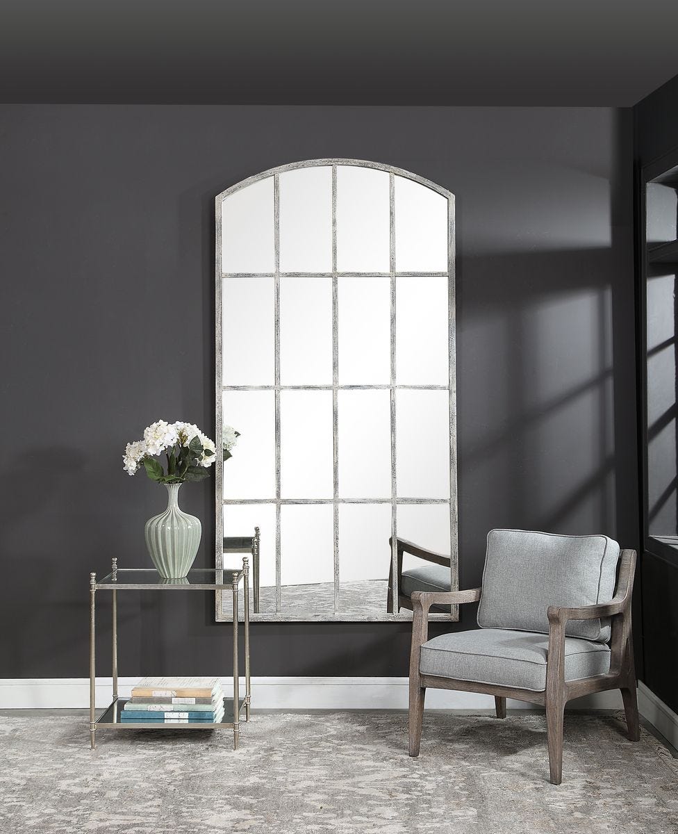 Amiel Large Arch Mirror, Ivory