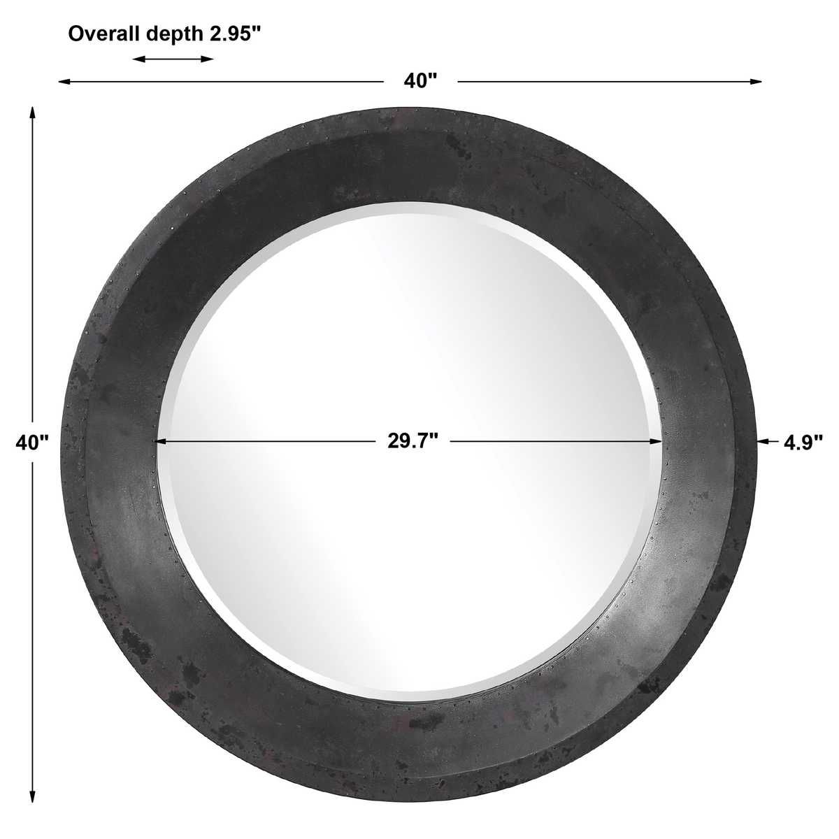Frazier Round Mirror – Mirrors by Uttermost | Sutter & Vale