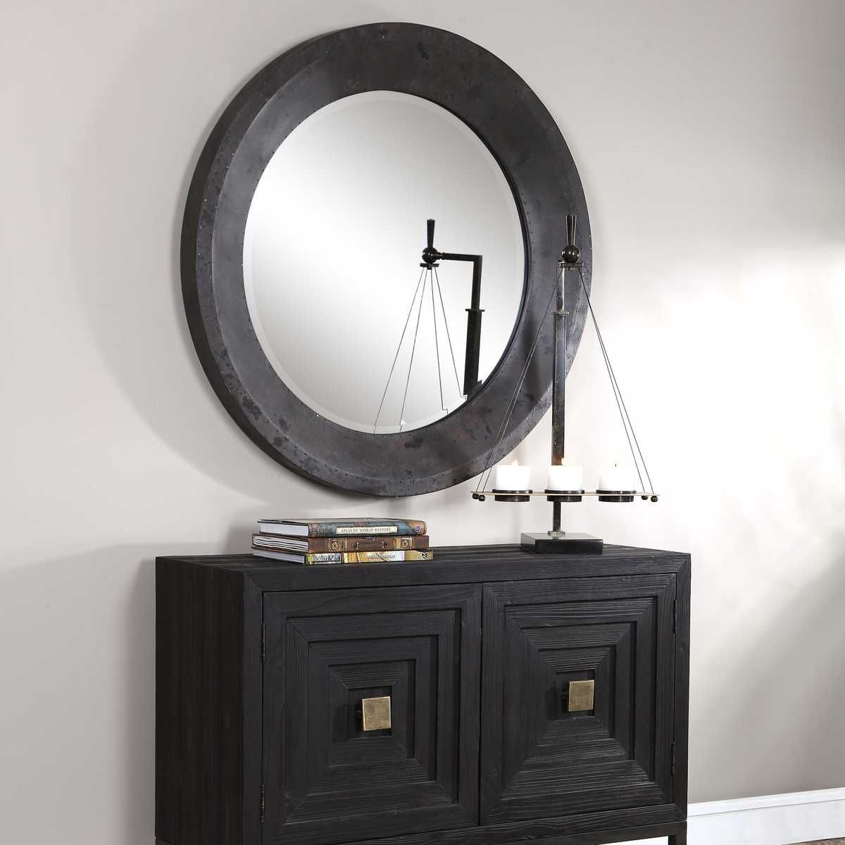 Frazier Round Mirror – Mirrors by Uttermost | Sutter & Vale