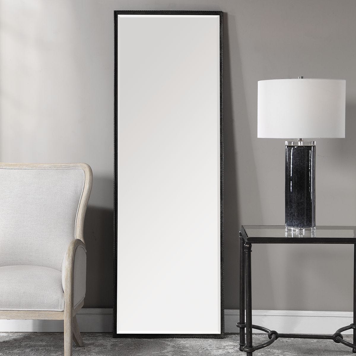 Callan Mirror, Black – Mirrors by Uttermost | Sutter & Vale