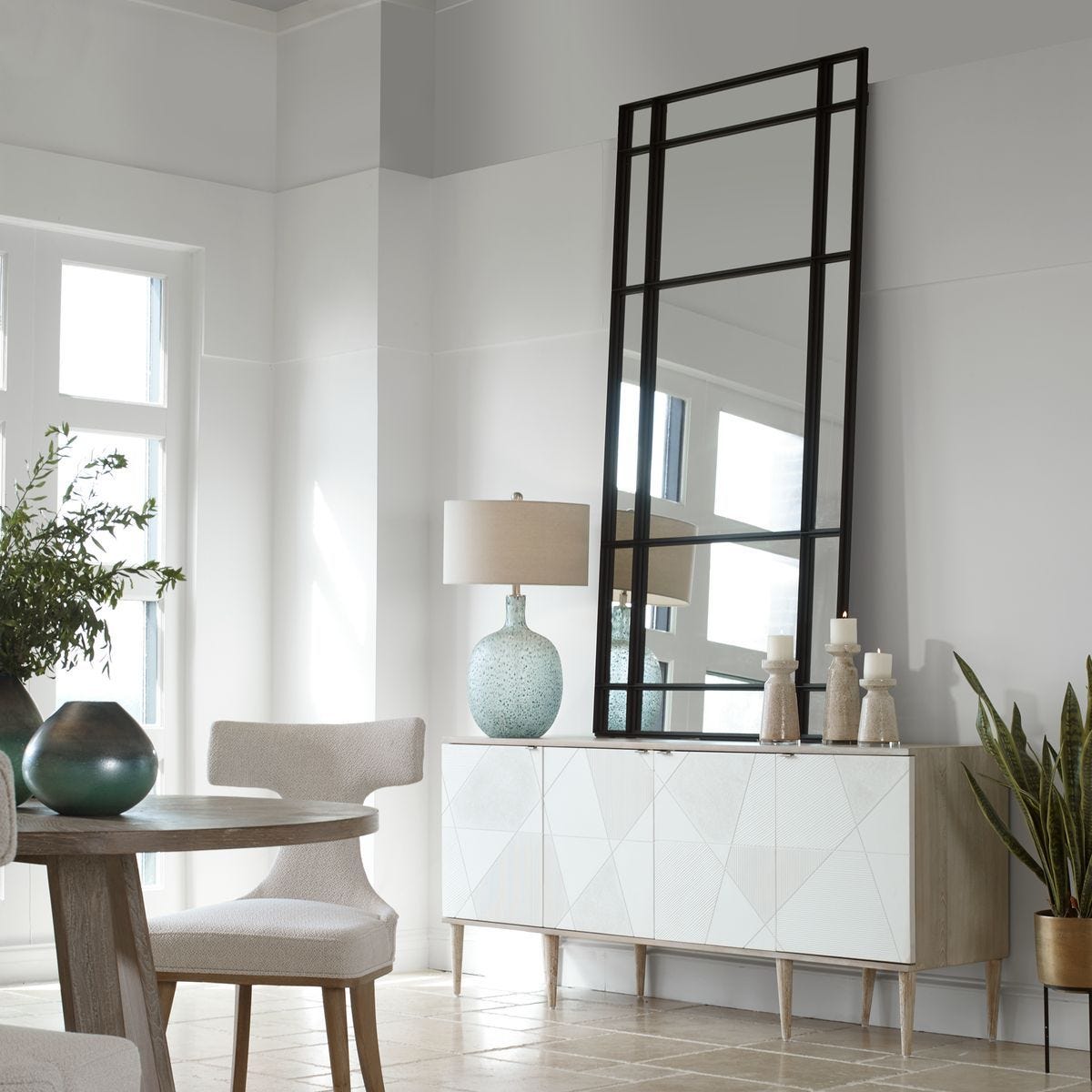 Spurgeon Mirror, Black – Mirrors by Uttermost | Sutter & Vale