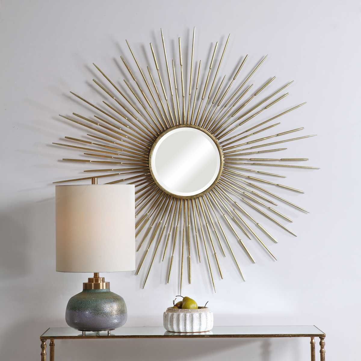 Golden Rays Round Mirror – Mirrors by Uttermost | Sutter & Vale
