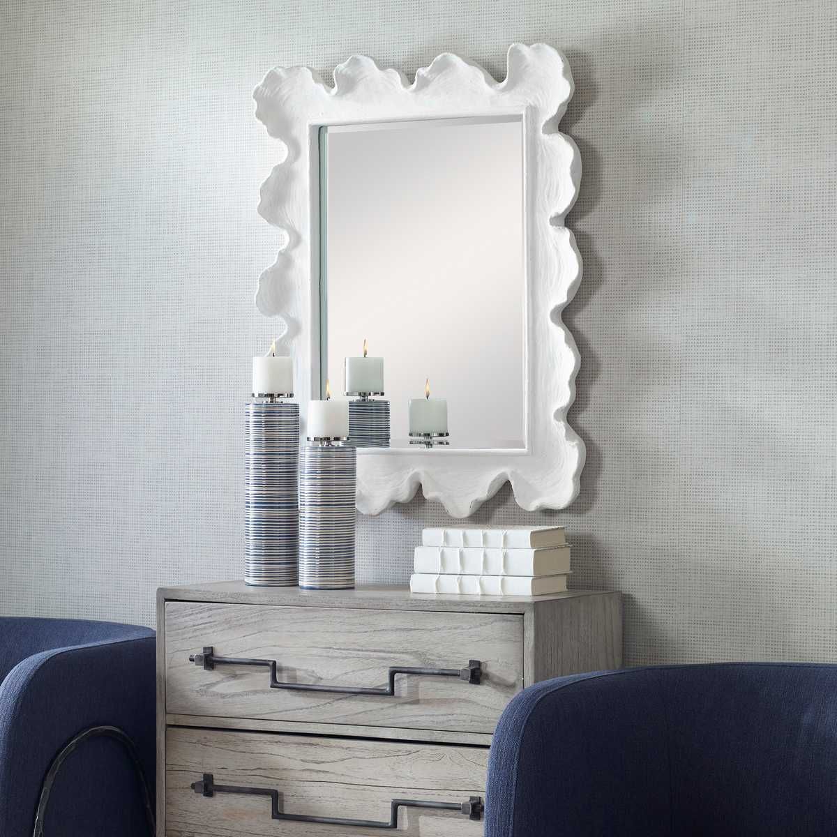 Sea Coral Mirror, White – Mirrors by Uttermost | Sutter & Vale