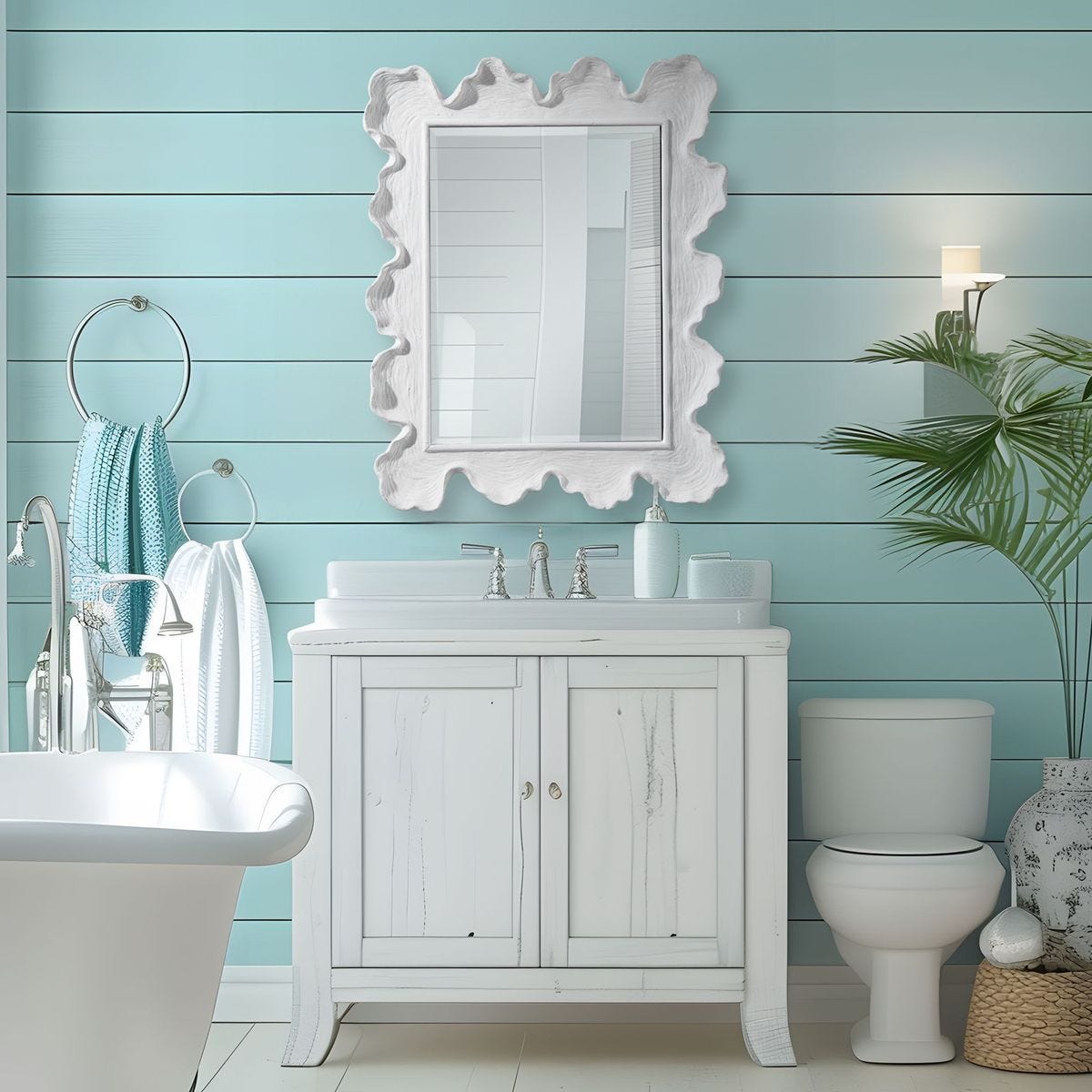Sea Coral Mirror, White – Mirrors by Uttermost | Sutter & Vale