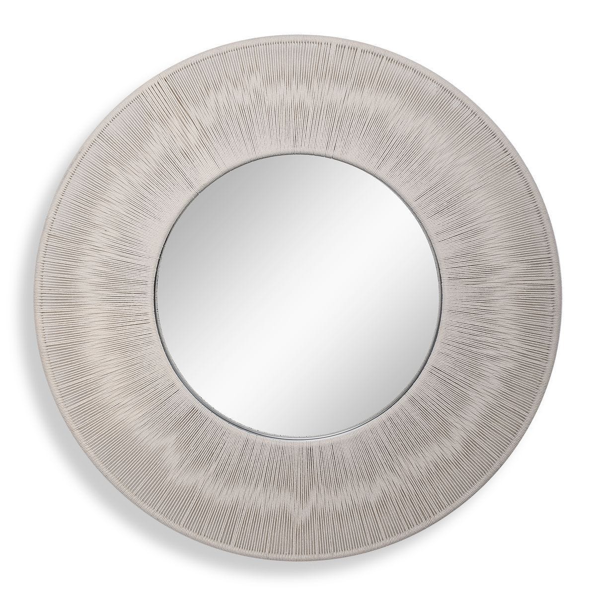 Sailor's Knot Round Mirror, White – Mirrors by Uttermost | Sutter & Vale