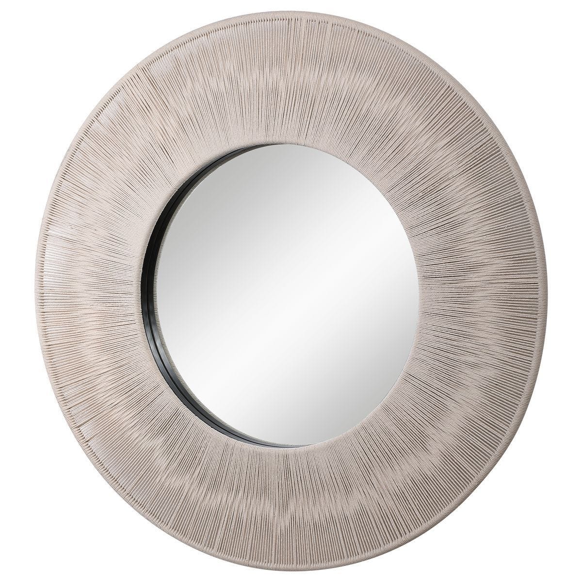 Sailor's Knot Round Mirror, White – Mirrors by Uttermost | Sutter & Vale