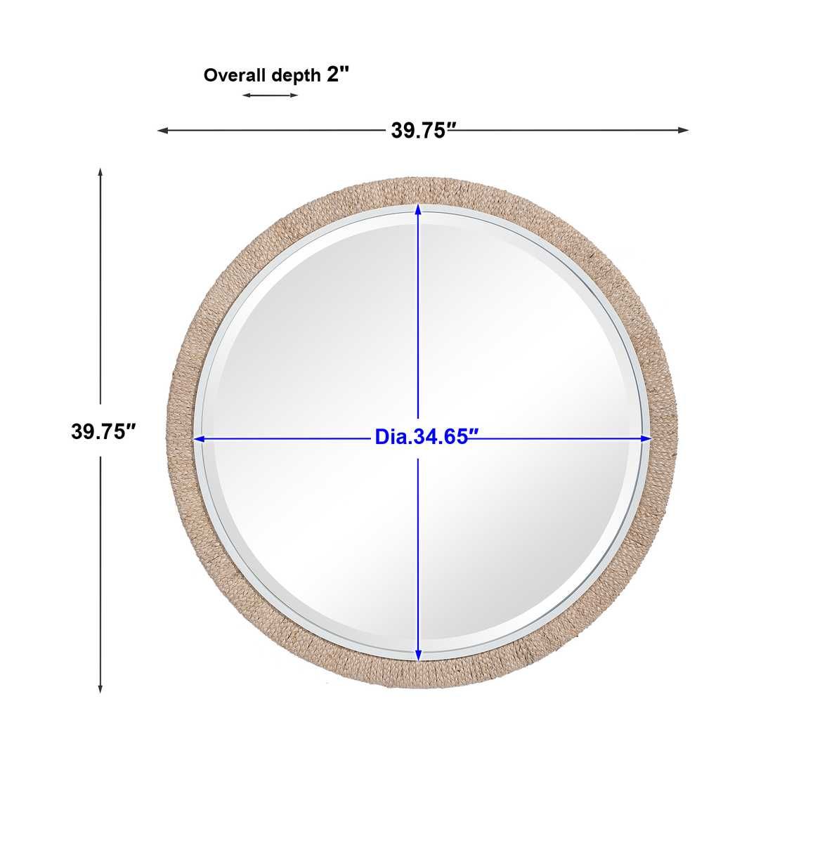 Carbet Round Mirror – Mirrors by Uttermost | Sutter & Vale