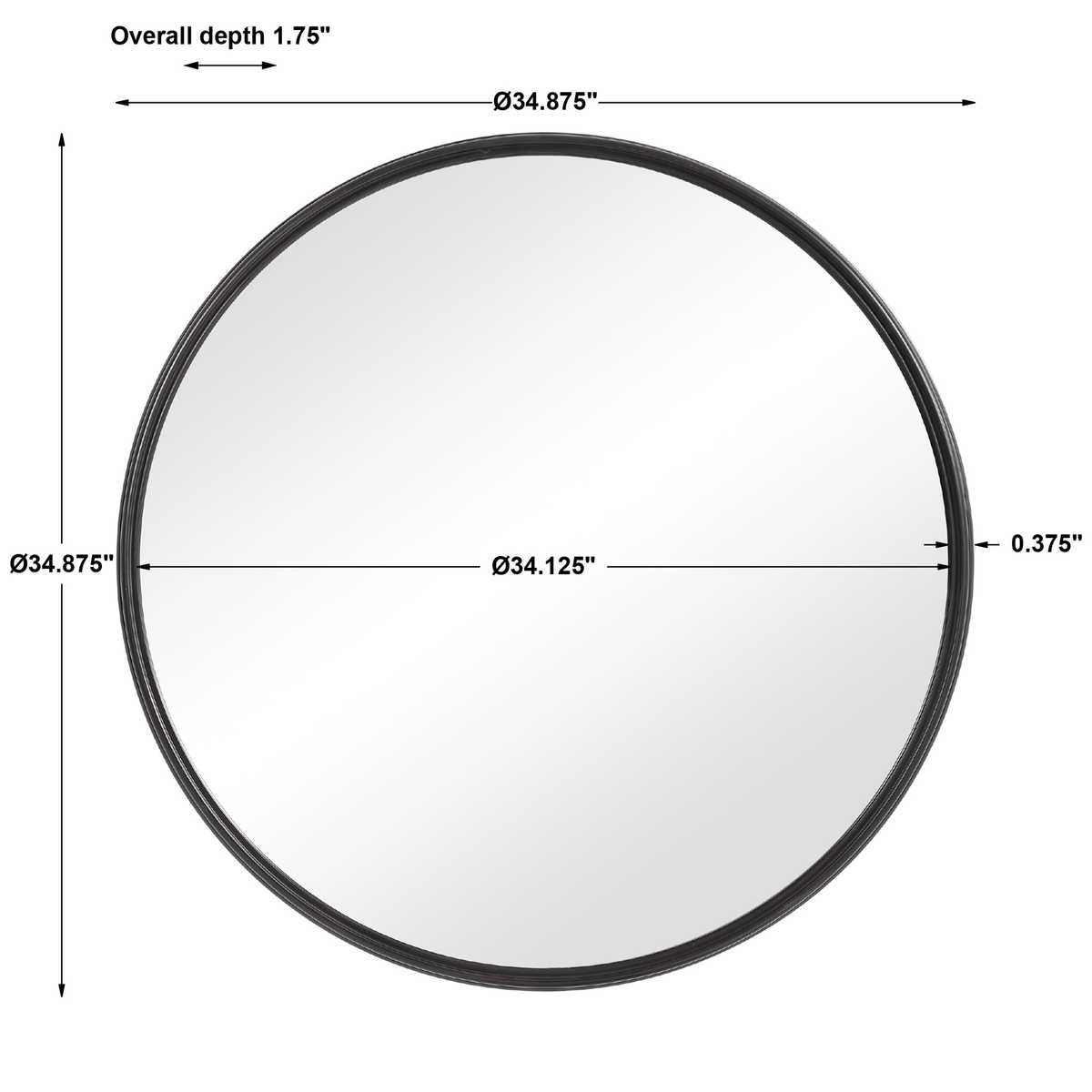 Belham Round Mirror – Mirrors by Uttermost | Sutter & Vale
