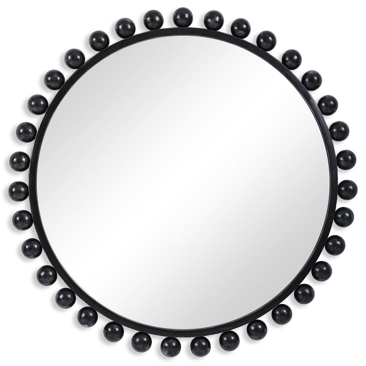 Cyra Round Mirror, Black – Mirrors by Uttermost | Sutter & Vale