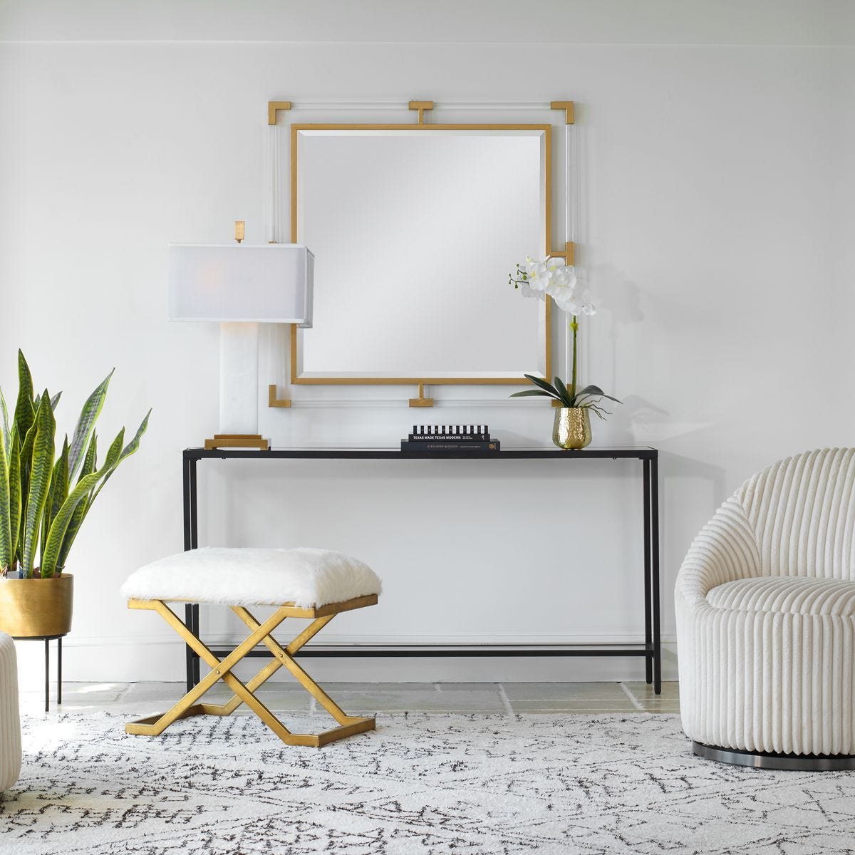 Balkan Square Mirror, Gold – Mirrors by Uttermost | Sutter & Vale