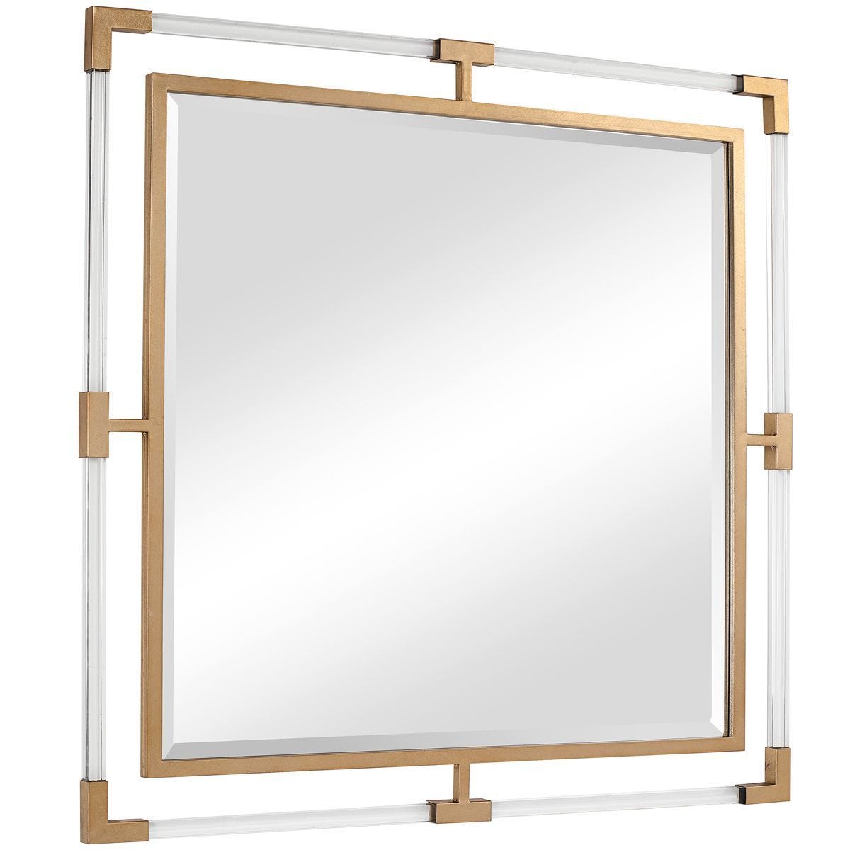 Balkan Square Mirror, Gold – Mirrors by Uttermost | Sutter & Vale