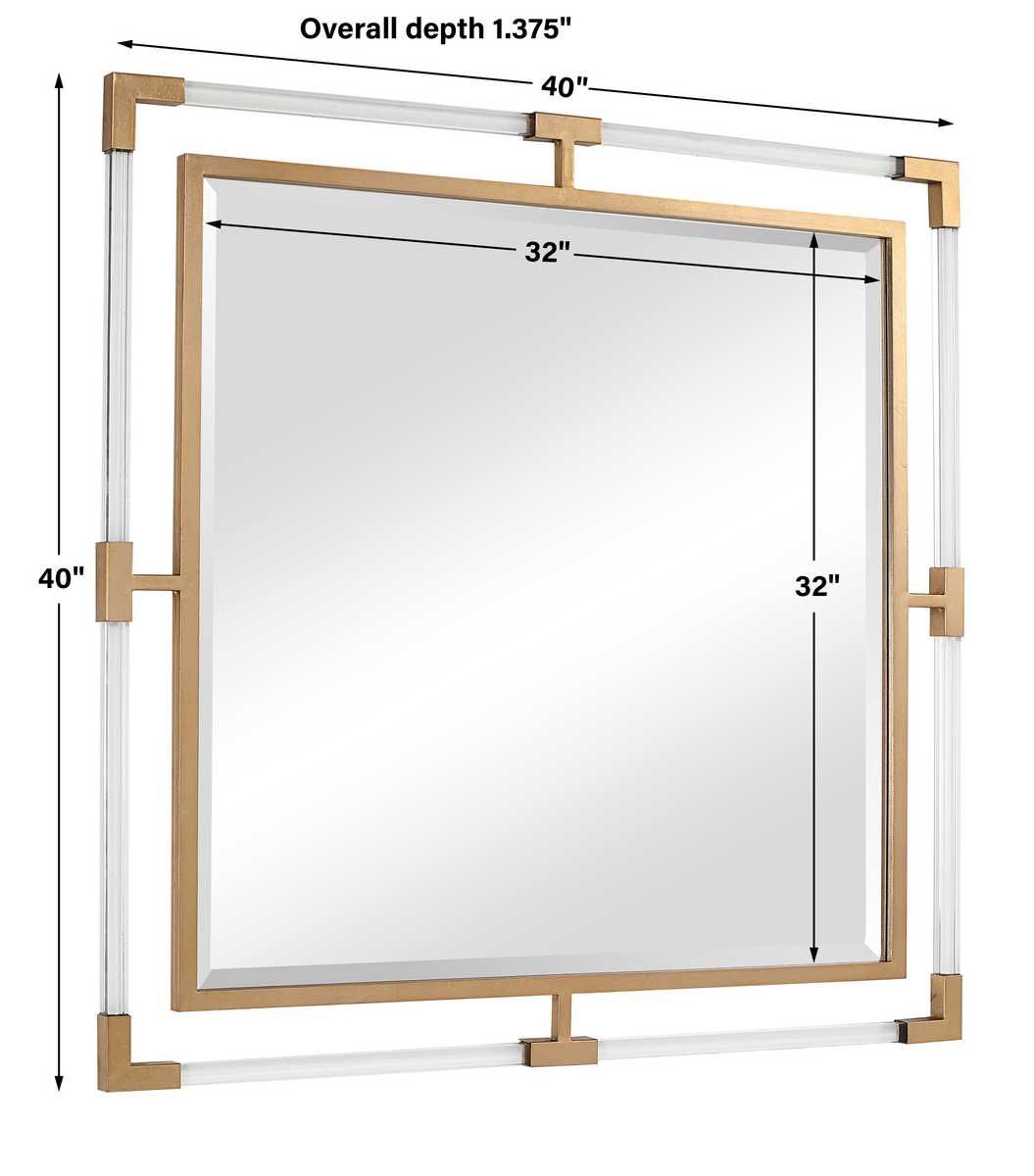 Balkan Square Mirror, Gold – Mirrors by Uttermost | Sutter & Vale