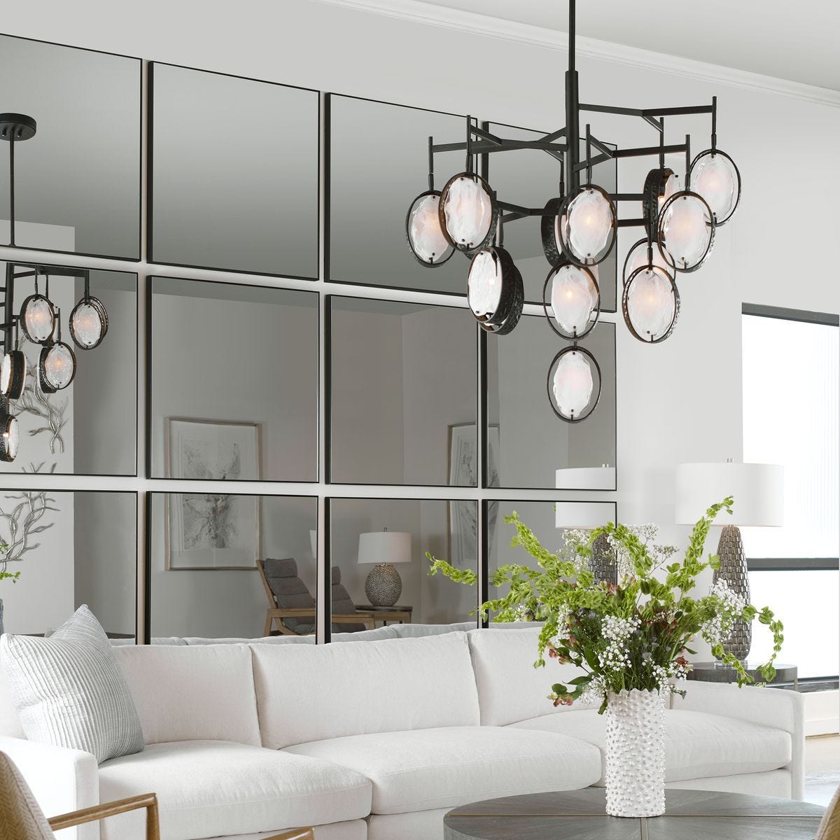 Alexo Square Mirror, Black – Mirrors by Uttermost | Sutter & Vale