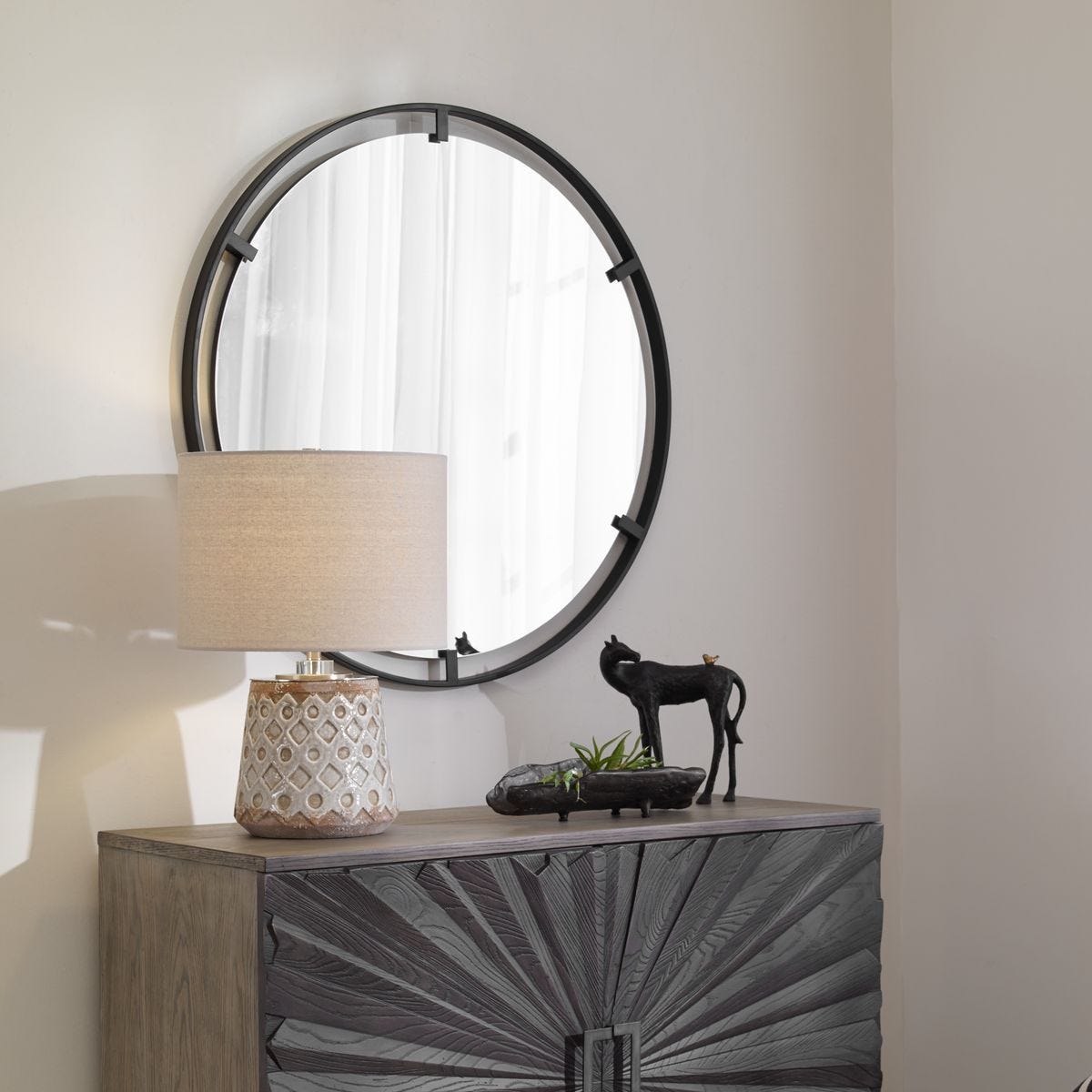 Cashel Round Mirror – Mirrors by Uttermost | Sutter & Vale