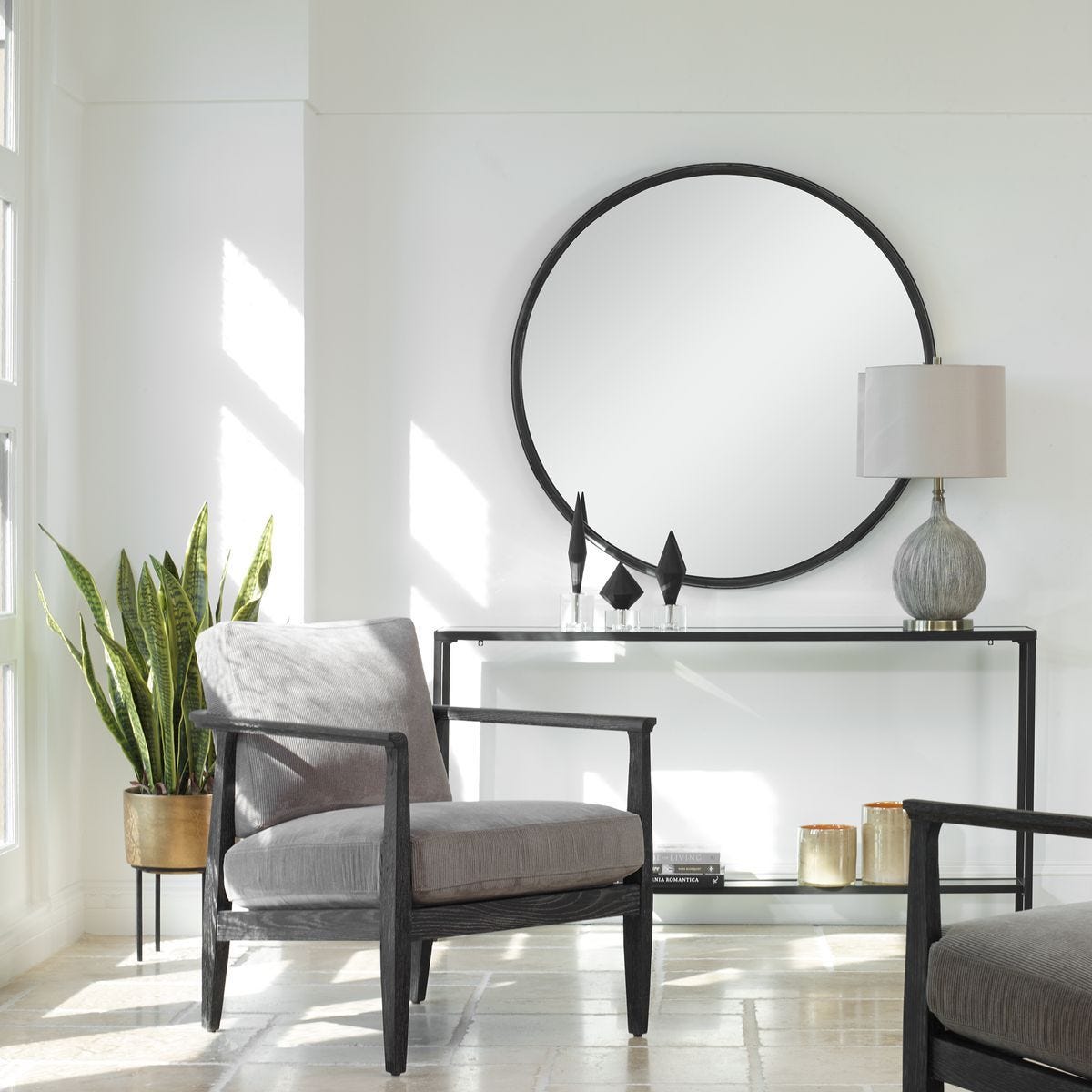 Dawsyn Round Mirror – Mirrors by Uttermost | Sutter & Vale