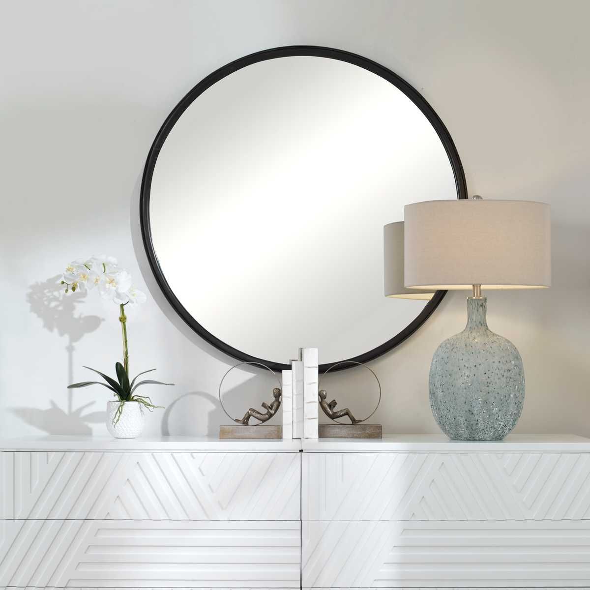 Dawsyn Round Mirror – Mirrors by Uttermost | Sutter & Vale