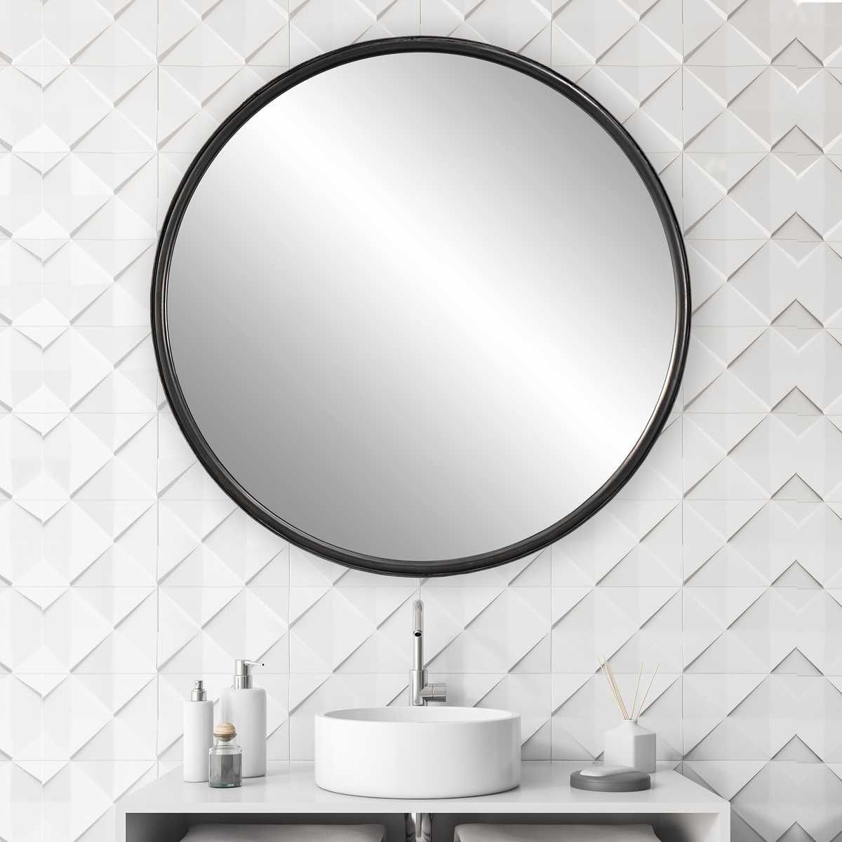 Dawsyn Round Mirror – Mirrors by Uttermost | Sutter & Vale