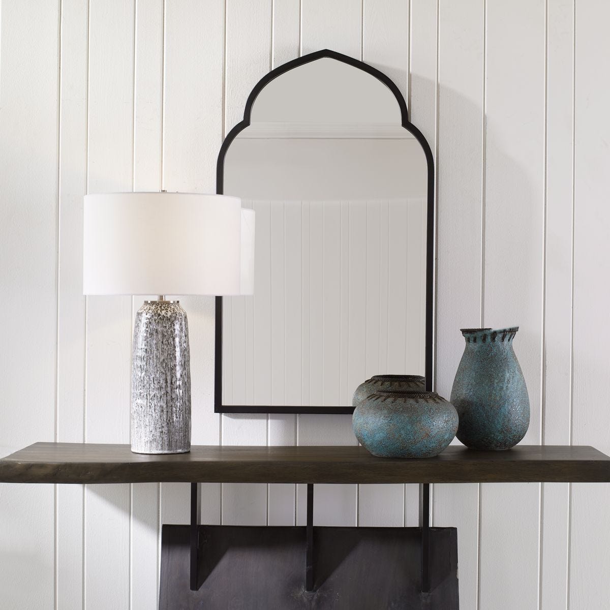 Kenitra Arch Mirror, Black – Mirrors by Uttermost | Sutter & Vale