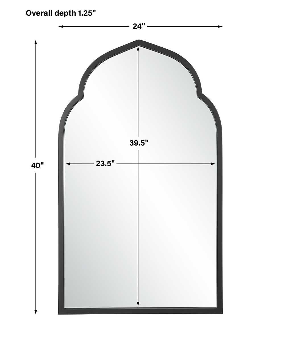 Kenitra Arch Mirror, Black – Mirrors by Uttermost | Sutter & Vale