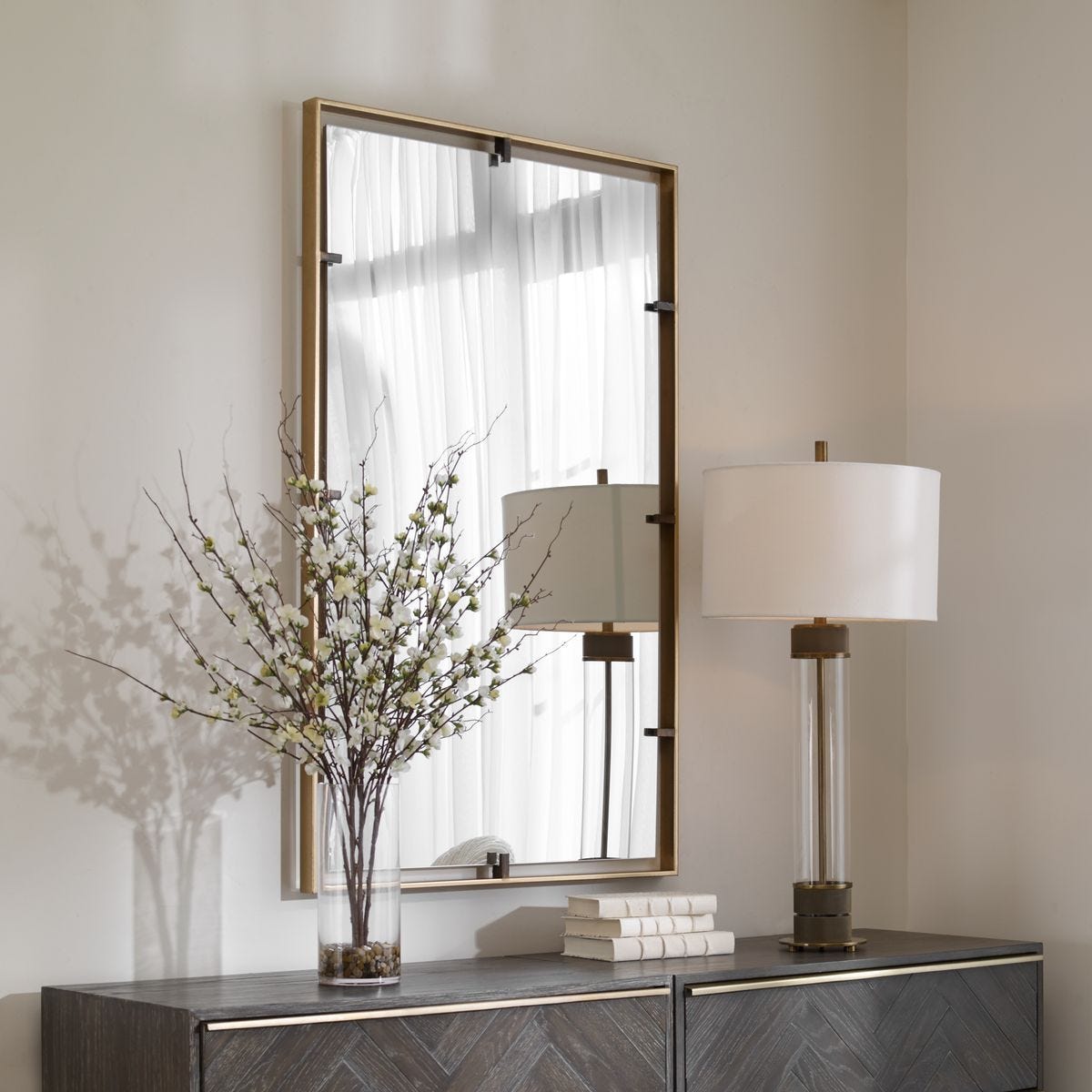 Egon Mirror, Gold – Mirrors by Uttermost | Sutter & Vale