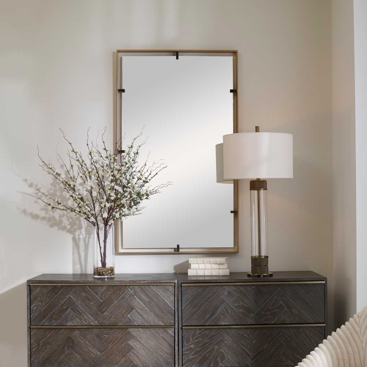 Egon Mirror, Gold – Mirrors by Uttermost | Sutter & Vale
