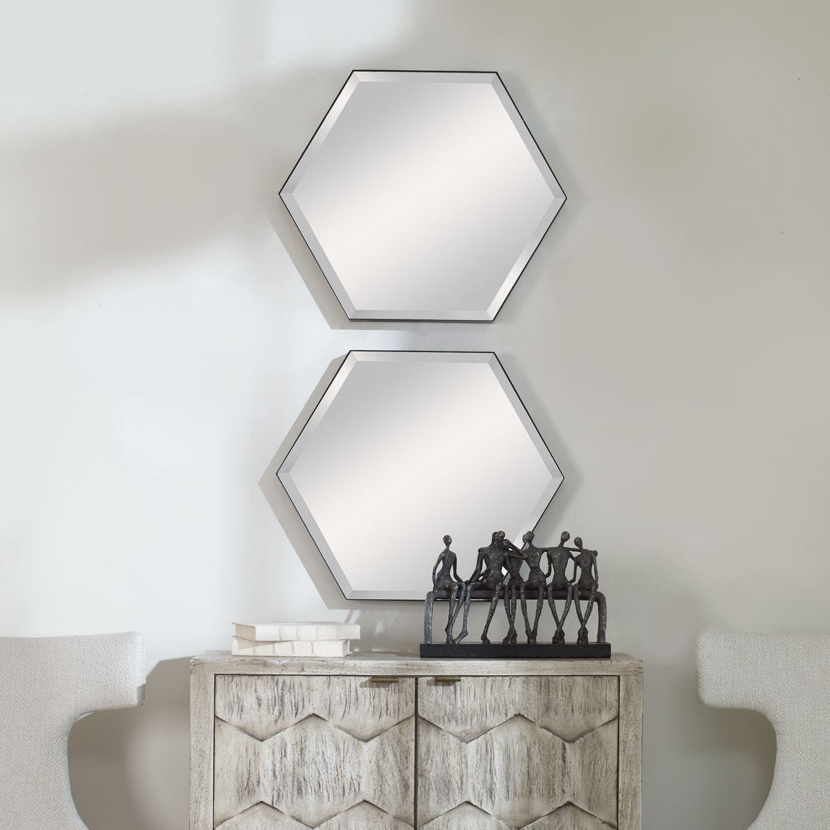 Amaya Hexagon, S/2 – Mirrors by Uttermost | Sutter & Vale