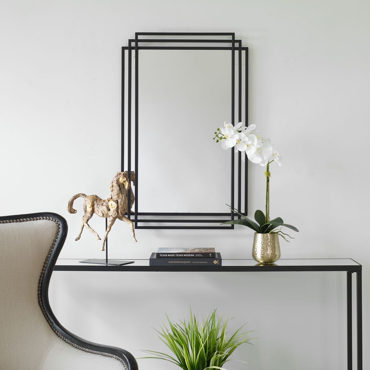 Amherst Mirror, Black – Mirrors by Uttermost | Sutter & Vale
