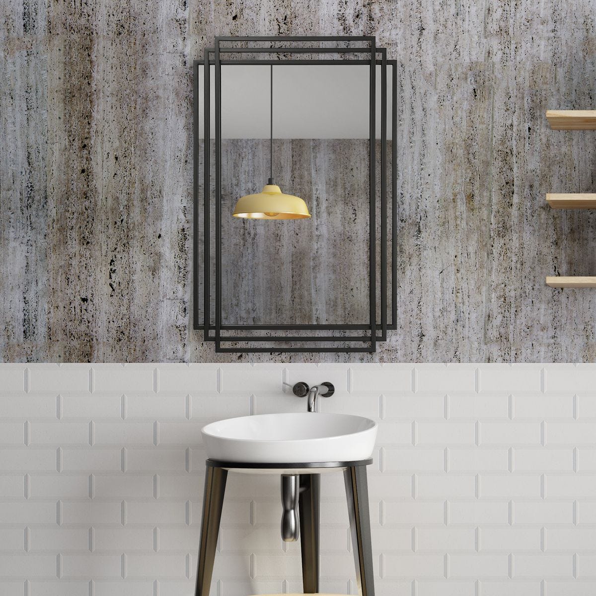 Amherst Mirror, Black – Mirrors by Uttermost | Sutter & Vale