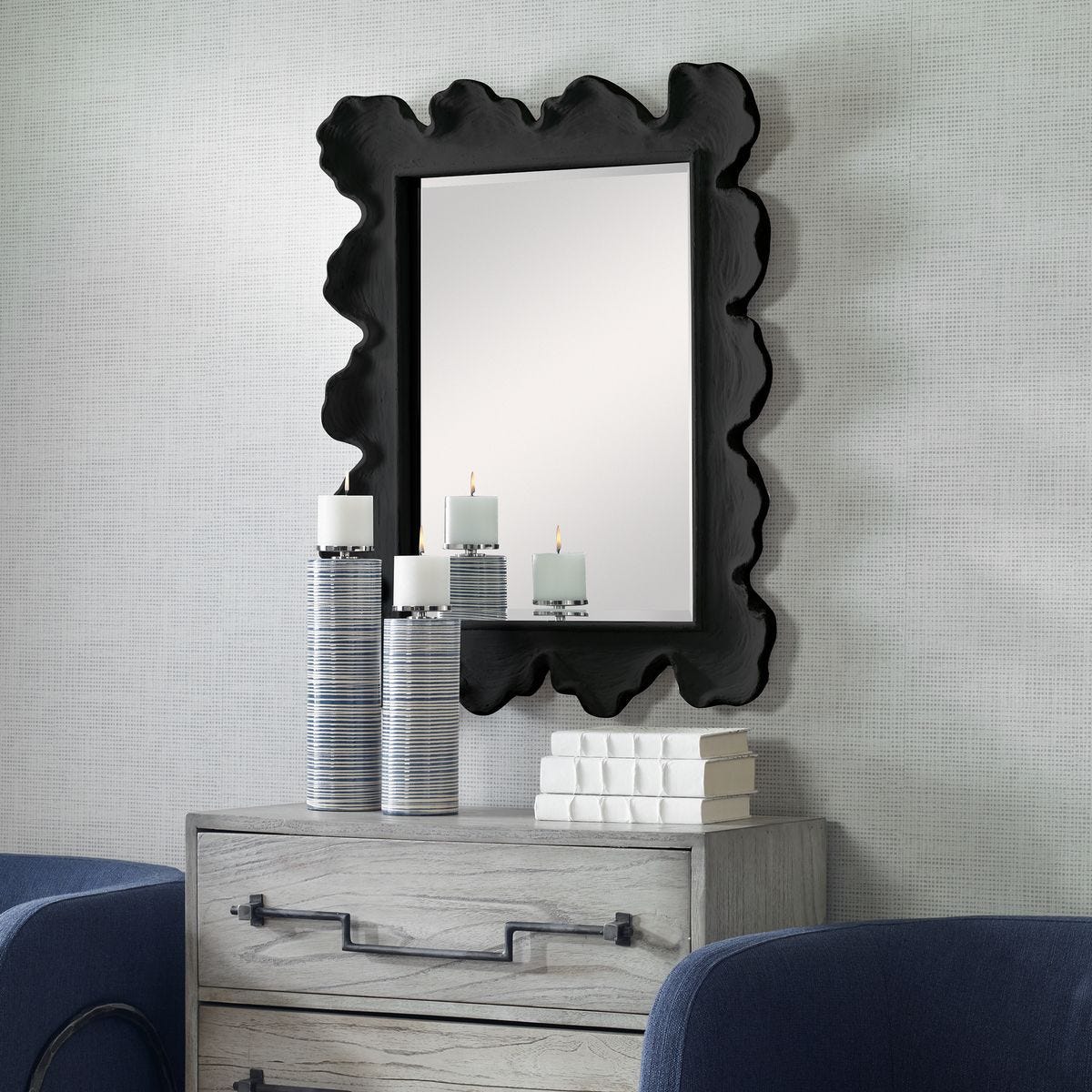 Sea Coral Mirror, Black – Mirrors by Uttermost | Sutter & Vale
