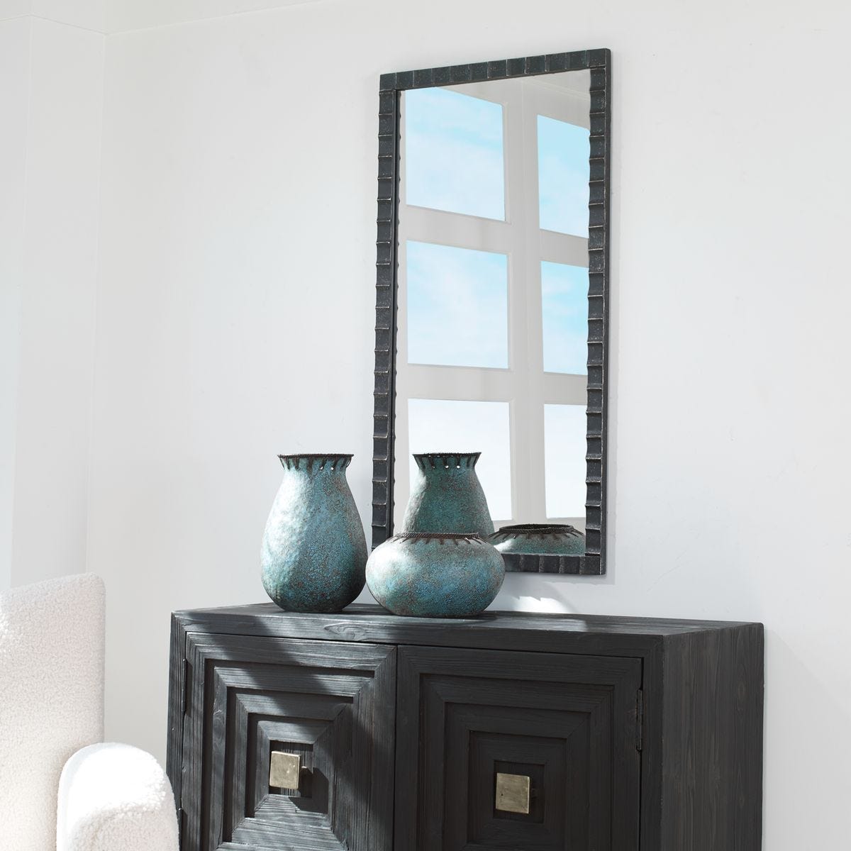 Dandridge Mirror, Black – Mirrors by Uttermost | Sutter & Vale