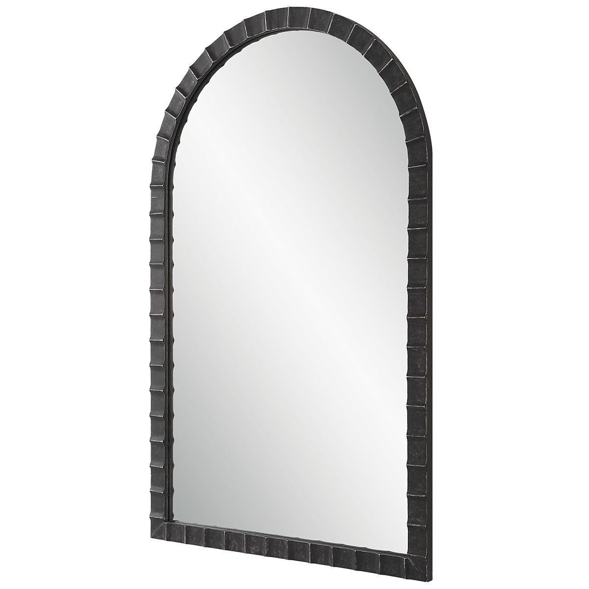 Dandridge Arch Mirror, Black – Mirrors by Uttermost | Sutter & Vale