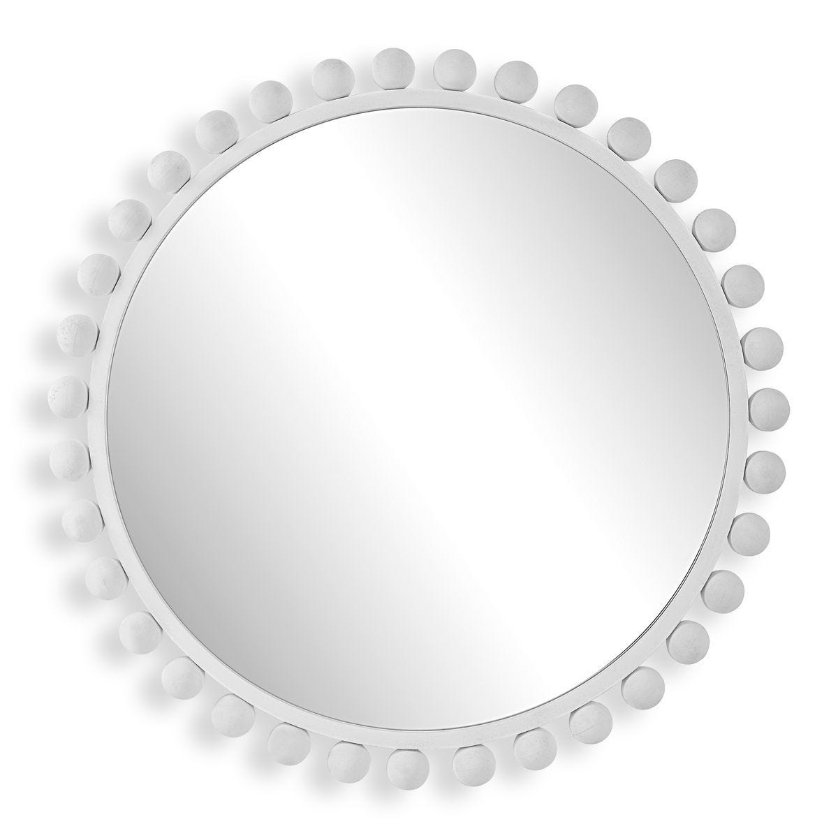 Cyra Round Mirror, White – Mirrors by Uttermost | Sutter & Vale