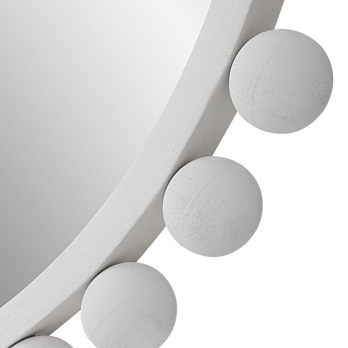 Cyra Round Mirror, White – Mirrors by Uttermost | Sutter & Vale