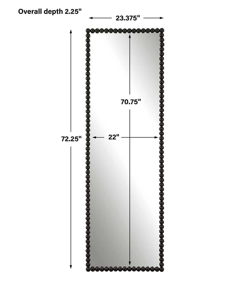 Serna Tall Mirror, Black – Mirrors by Uttermost | Sutter & Vale