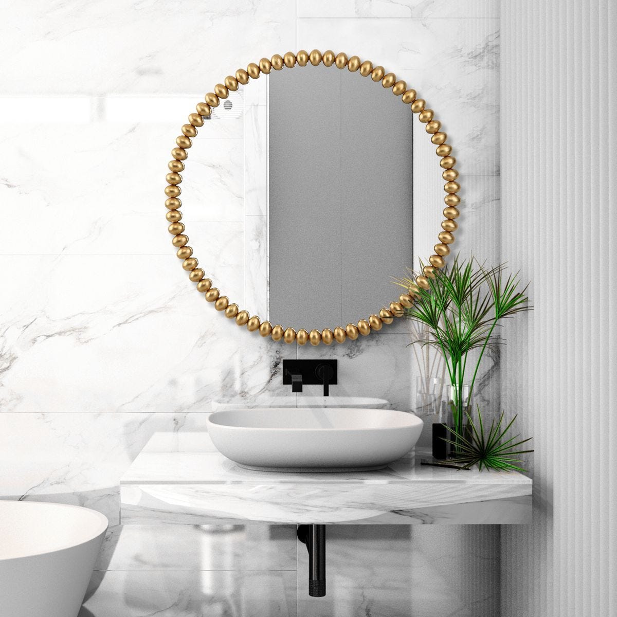 Byzantine Round Mirror – Mirrors by Uttermost | Sutter & Vale