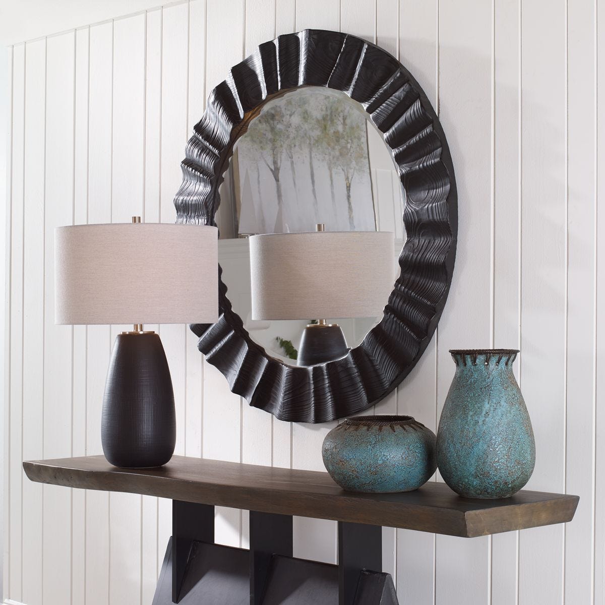 Caribou Round Mirror – Mirrors by Uttermost | Sutter & Vale