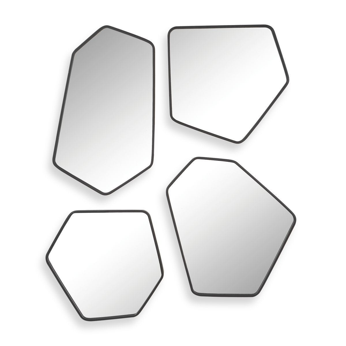 Linneah Mirrors, Black, S/4 – Mirrors by Uttermost | Sutter & Vale