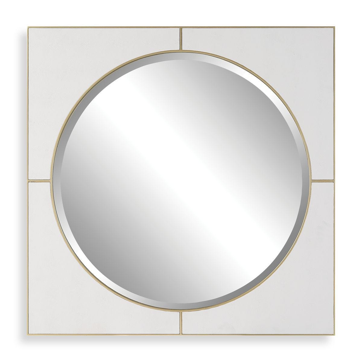 Cyprus Square Mirror, White – Mirrors by Uttermost | Sutter & Vale