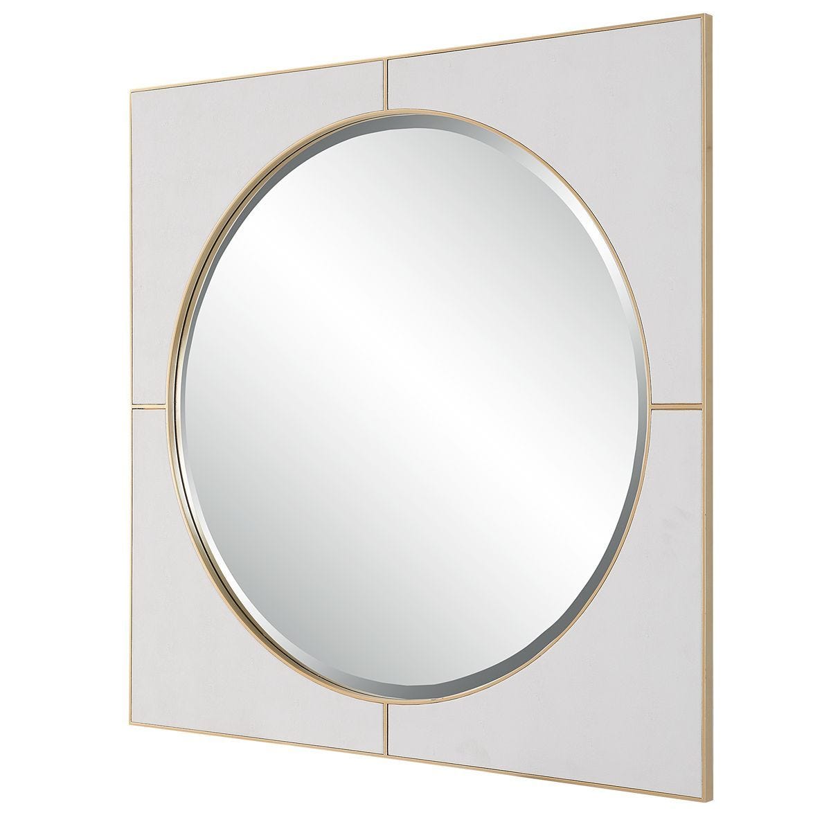 Cyprus Square Mirror, White – Mirrors by Uttermost | Sutter & Vale