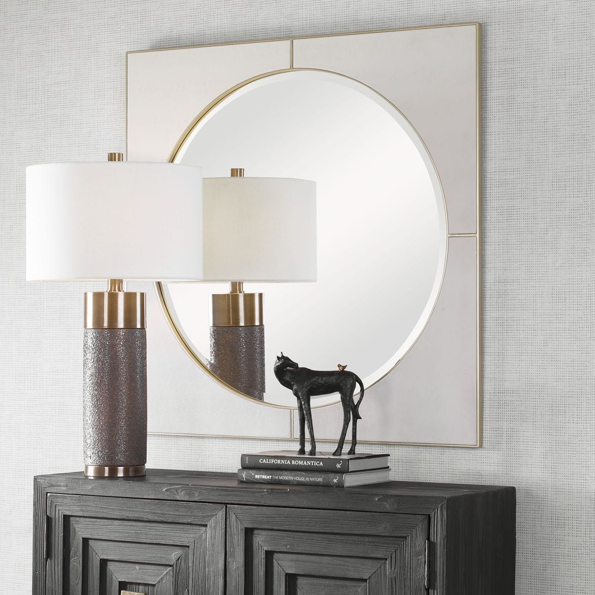 Cyprus Square Mirror, White – Mirrors by Uttermost | Sutter & Vale