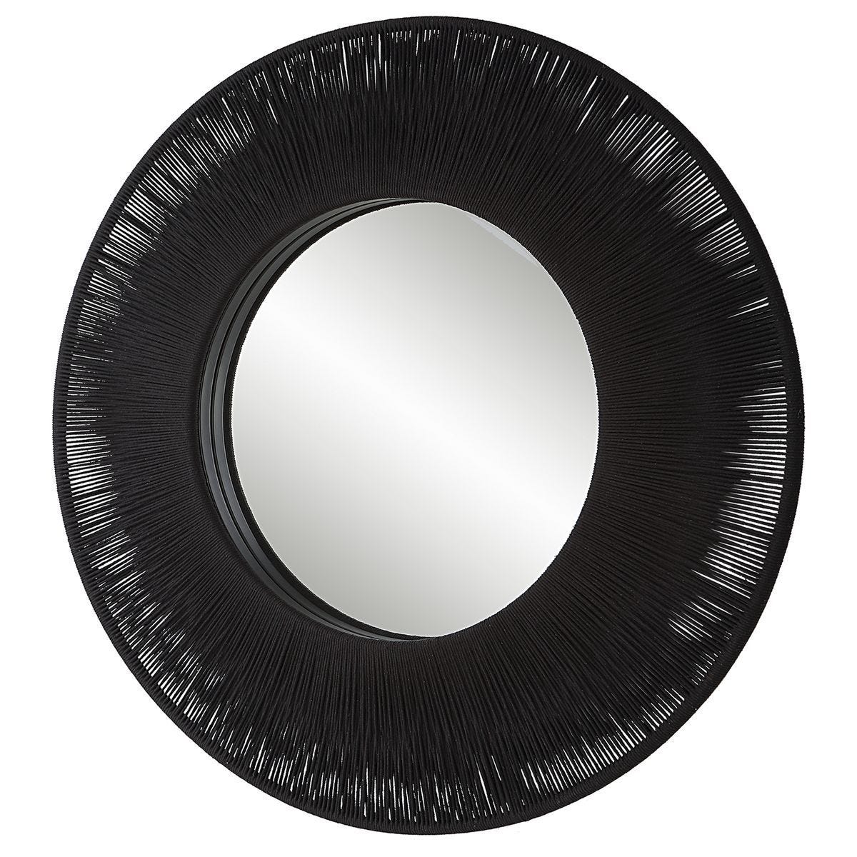 Sailor's Knot Round Mirror, Black – Mirrors by Uttermost | Sutter & Vale