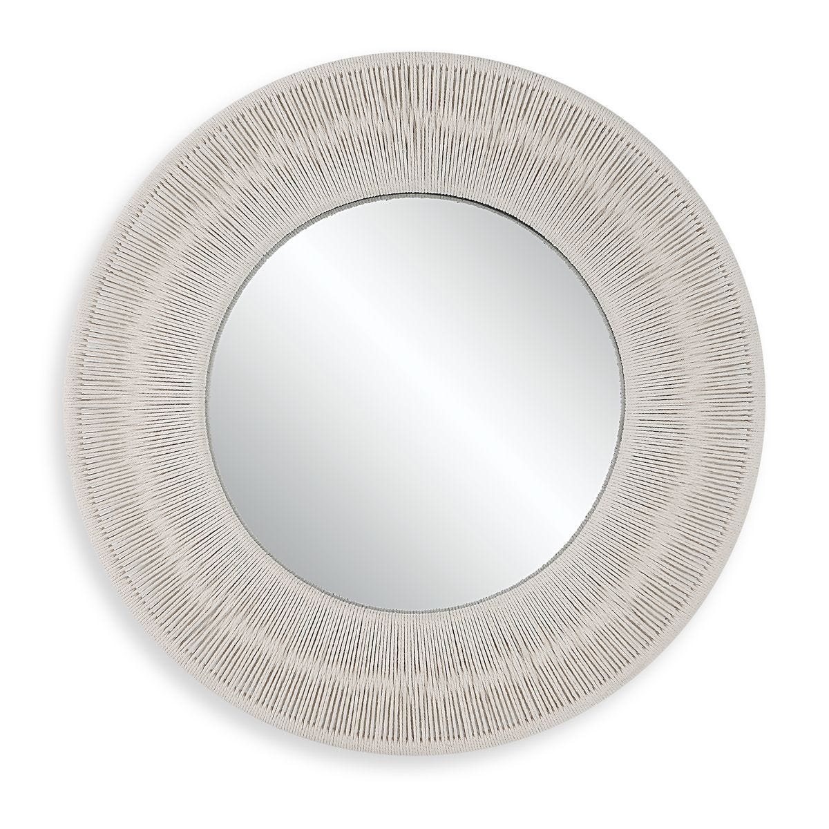 Sailor's Knot Small Round Mirror, White – Mirrors by Uttermost | Sutter & Vale