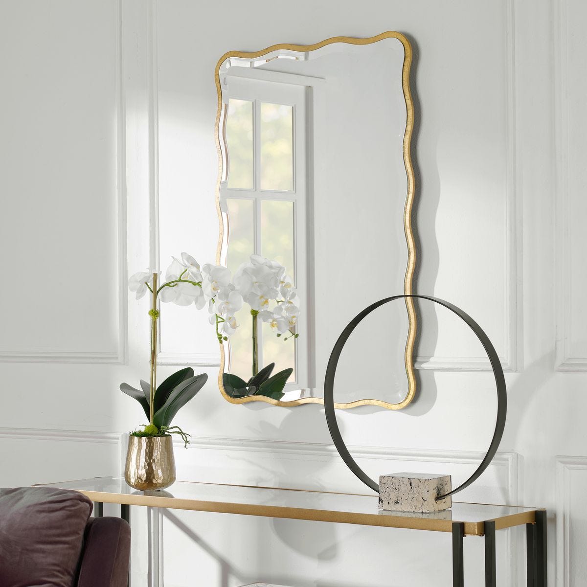 Aneta Mirror, Gold – Mirrors by Uttermost | Sutter & Vale