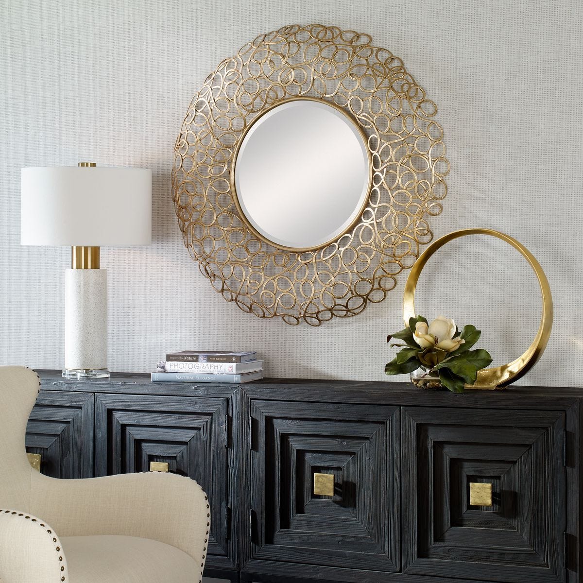 Swirl Round Mirror – Mirrors by Uttermost | Sutter & Vale