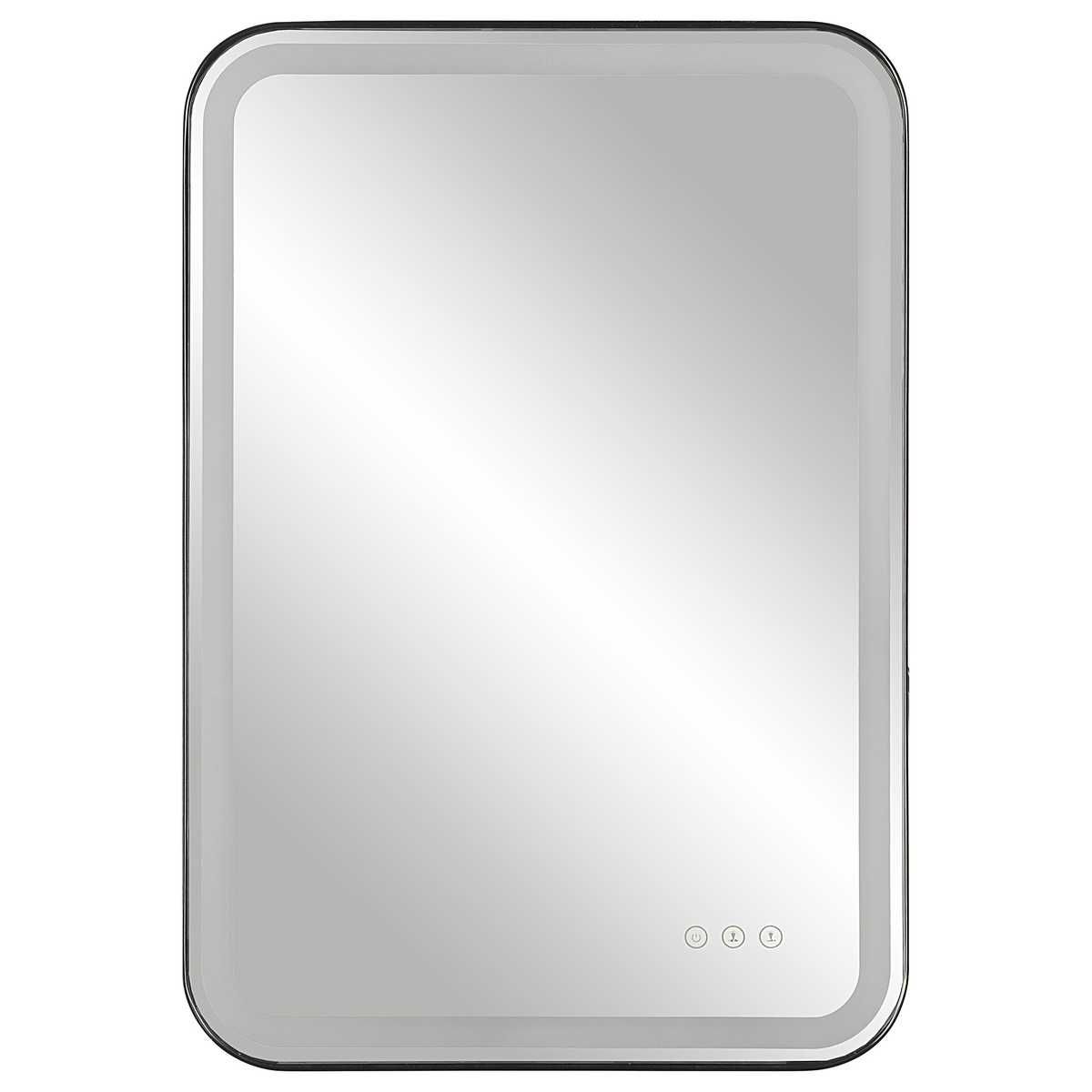 Crofton Lighted Vanity Mirror, Black – Mirrors by Uttermost | Sutter & Vale