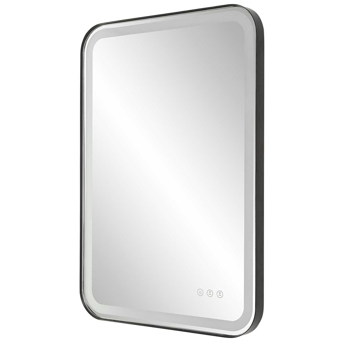 Crofton Lighted Vanity Mirror, Black – Mirrors by Uttermost | Sutter & Vale