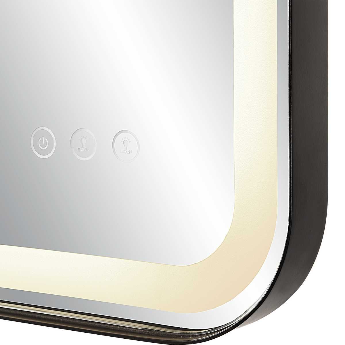 Crofton Lighted Vanity Mirror, Black – Mirrors by Uttermost | Sutter & Vale