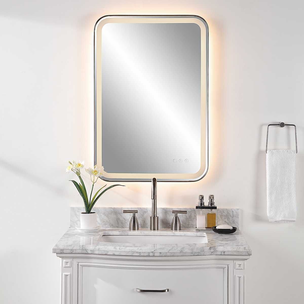 Crofton Lighted Vanity Mirror, Black – Mirrors by Uttermost | Sutter & Vale
