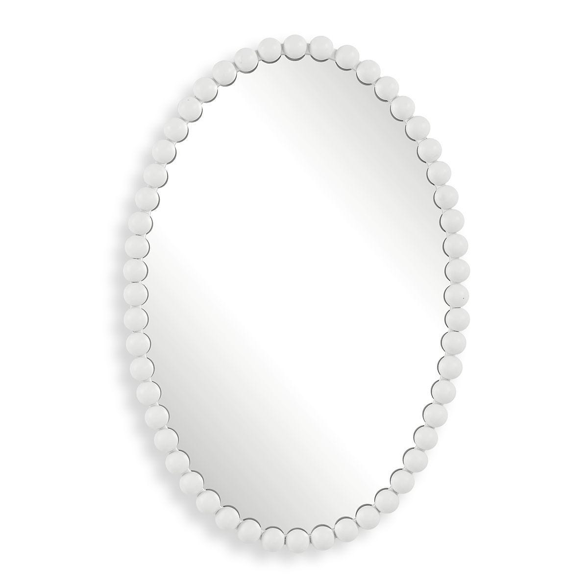 Serna Oval Mirror, White – Mirrors by Uttermost | Sutter & Vale